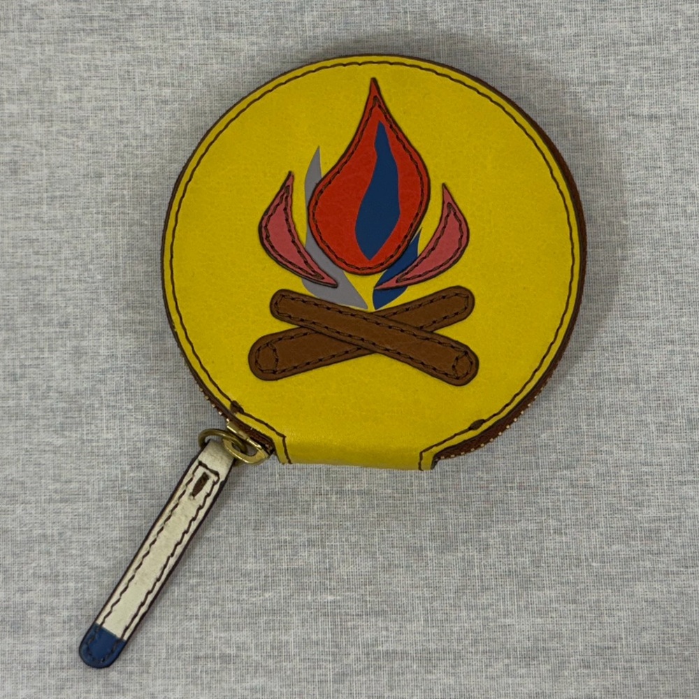 Fossil Yellow Campfire Zip Coin Purse
